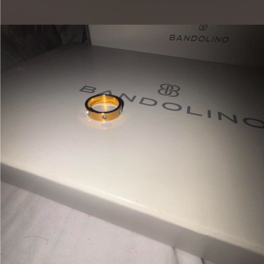 Gold and bling cz stones Ring